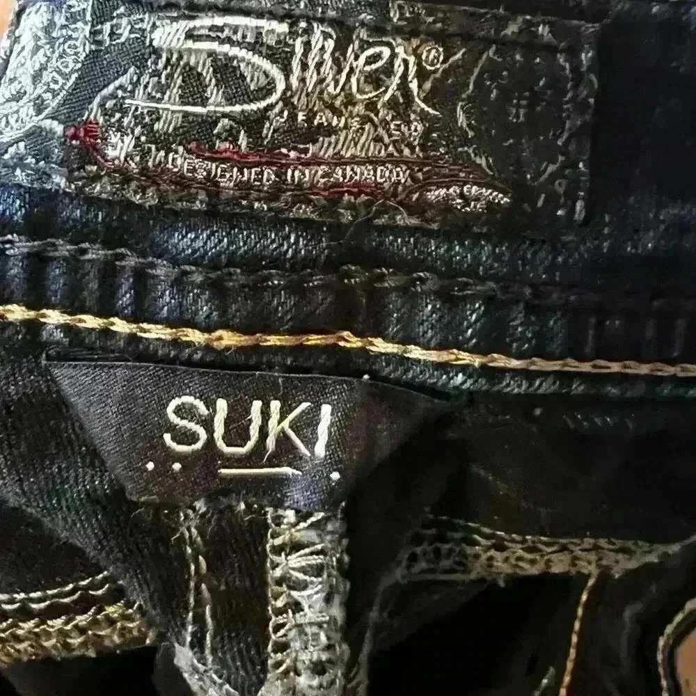 Silver Super Skinny Stretch Suki Mid Jeans Womens Sz W32 x L31 - Picture 3 of 8